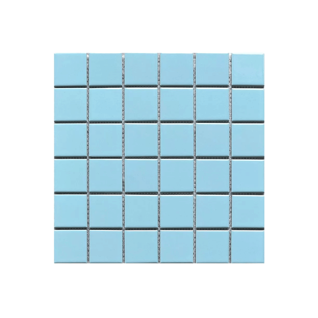 โมเสค TIMELESS TILES รุ่น CLASSIC SQUARE 48 ขนาด 30X30 ซม. สีฟ้า ผิวด้าน MATTE BABY BLUE โมเสคเซรามิกทรงสี่เหลี่ยมจัตุรัส_0